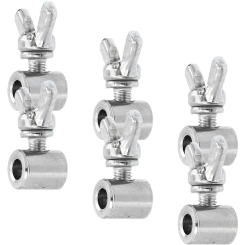 Cabilock 6 Stück Teiliges Drahtseil Klemme aus Universeller Kabelclip für Outdoor Anwendungen für Sicherung Rigging und Fencing Cabilock 6 Stück Teiliges Drahtseil Klemme aus Universeller Kabelclip für Outdoor Anwendungen für Sicherung Rigging und Fencing von Cabilock
