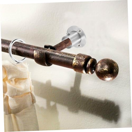 Cabilock 6 Stück Teiliges Edelstahl Hochbein flanschset Gardinenstangenhalterung Kleiderstangenhalter Duschvorhanghalter Rostfrei Robust für Kleiderschrank und Badezimmer von Cabilock
