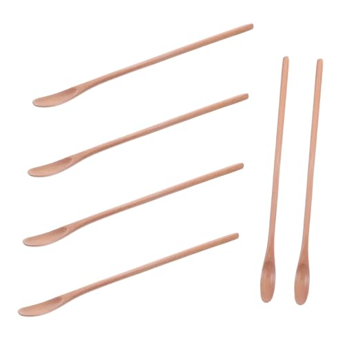 Cabilock 6 Stück Teiliges Holzrührlöffel mit Langem Stiel Natürlicher Kaffeelöffel für Honig Tee und Desserts Kompakte Leichte Holzlöffel zum Effektiven Umrühren und Leichten Reinigen Cabilock 6 Stück Teiliges Holzrührlöffel mit Langem Stiel Natürlicher Kaffeelöffel für Honig Tee und Desserts Kompakte Leichte Holzlöffel zum Effektiven Umrühren und Leichten Reinigen von Cabilock