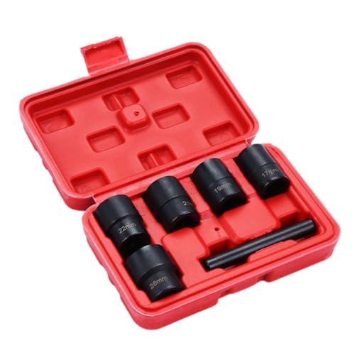 Cabilock 6 Stück Teiliges Muttern Entferner aus Verschleißfestem Material Rutschfeste Langversion für Beschädigte Rostige und Abgenutzte Schrauben Praktisches Auto Reparatur Werkzeug mit von Cabilock