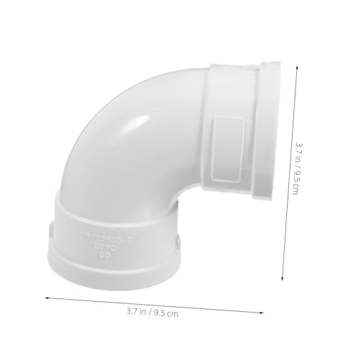 Cabilock 6 Stück Teiliges PVC Rohrbogen Kunststoff Ablaufschlauch Winkelverbinder Wasserrohr Eckverbinder für Zuverlässige Abflussrohranschlüsse Dn für Sanitär Entwässerungssysteme von Cabilock