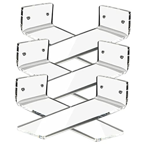 Cabilock 6 Stück Teiliges Schuhdisplay Regal aus Transparente Wandregale für Sportschuhe Schuhorganizer für Wohnzimmer Schlafzimmer von Cabilock