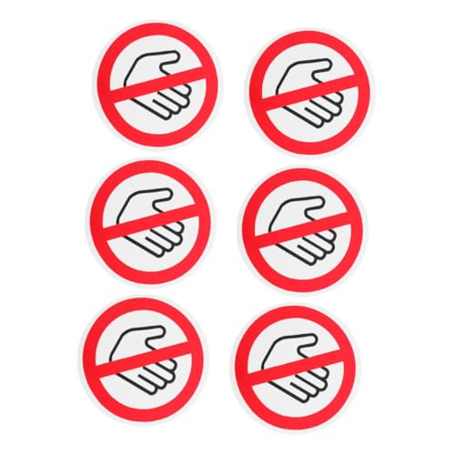 Cabilock 6 Stück Teiliges Selbstklebendes Warnschild Leuchtende Sicherheitsaufkleber Nicht Berühren Vielseitig für Maschinen Haushalt und Arbeitsplatz Einfache Anbringung Kindergesicherte von Cabilock