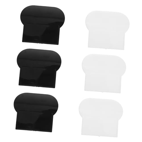 Cabilock 6 Stück Teiliges Toilettensitzgriff in Weiß und Schwarz Antibakterieller Wc Deckelheber für Hygienisches Öffnen Langlebig Einfach zu Bedienen Geeignet für Familien Senioren und von Cabilock