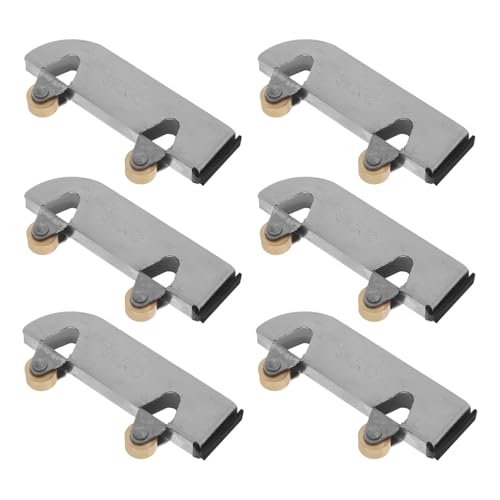 Cabilock 6 Stück Türrollenrad Schiebetür Kleiderschrankräder Führungsräder Schiebetürrollen Schranktürräder Ersatz Kleiderschrank Schranktürrollen Schränke Schiebetürenräder von Cabilock