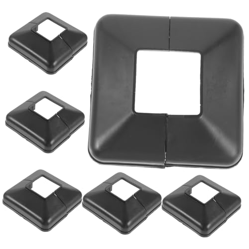 Cabilock 6 Stück Vinyl zaunpfostenkappen Split Post Cover Dekorative Abdeckkappen für Balkon Geländer Treppen Schutzkappen Zaunpfosten für Vinylpfosten von Cabilock