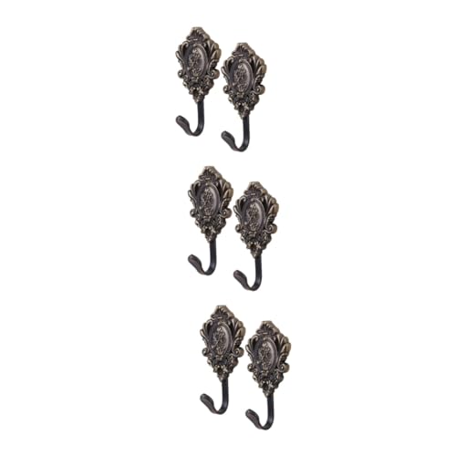 Cabilock 6 Stück Vorhang-Wandhaken Bronzefarbene Fensterhaken Vorhang-Raffhalterhaken Für Wandaufhänger Haken Mit Goldbesatz Wandhaken Für Mäntel Vintage-Garderobenhaken Vorhanghaken Cabilock 6 Stück Vorhang-Wandhaken Bronzefarbene Fensterhaken Vorhang-Raffhalterhaken Für Wandaufhänger Haken Mit Goldbesatz Wandhaken Für Mäntel Vintage-Garderobenhaken Vorhanghaken von Cabilock
