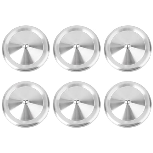 Cabilock 6 Stücke Edelstahl Tassendeckel Glasabdeckung Becher Metalldeckel Staubdichte Becherdeckel Tassendeckel Ersatzdeckel für Gläser Tassen Keramikbecher Trinkgläser Bierkrug 10X10CM von Cabilock