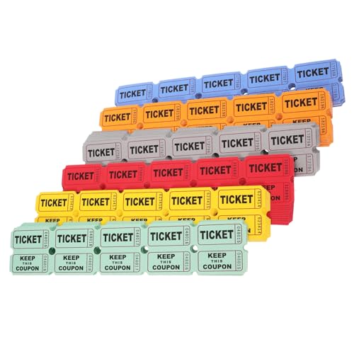 Cabilock 600 Stück Spiel lose in Farben Papier Raffle Tickets Doppelrolle für Veranstaltungen Gewinnspiele Karneval Faire Teilnahme Leicht zu Verteilen Spannende Preise Garantiert Cabilock 600 Stück Spiel lose in Farben Papier Raffle Tickets Doppelrolle für Veranstaltungen Gewinnspiele Karneval Faire Teilnahme Leicht zu Verteilen Spannende Preise Garantiert von Cabilock