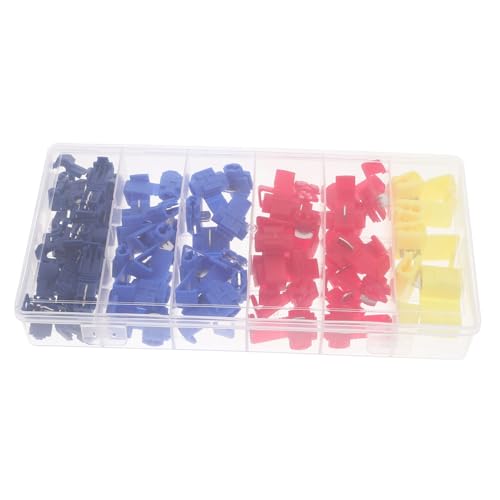 Cabilock 65Stücke Teiliges Kabelabgriffanschluss mit T Förmigem Slot Design Lötfreie Schnappdrahtklemmen für Sichere Verbindung für Einfache Verkabelungsprojekte Cabilock 65Stücke Teiliges Kabelabgriffanschluss mit T Förmigem Slot Design Lötfreie Schnappdrahtklemmen für Sichere Verbindung für Einfache Verkabelungsprojekte von Cabilock