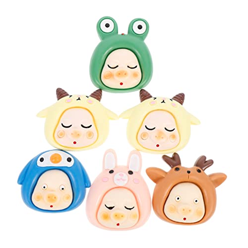 Cabilock 6stücke Cartoon Kühlschrankmagnete Lustige Resin Tiere Für Kühlschränke Whiteboards Und Büros Geschenkidee Für Familie Und Freunde Stil Zufällig von Cabilock