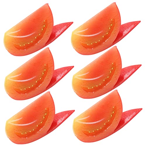 Cabilock 6pcs Tomaten Gefälschte Lebensmittel Requisiten Tomaten Prop für Künstliche Tomaten Scheibe Modell Cabilock 6pcs Tomaten Gefälschte Lebensmittel Requisiten Tomaten Prop für Künstliche Tomaten Scheibe Modell von Cabilock