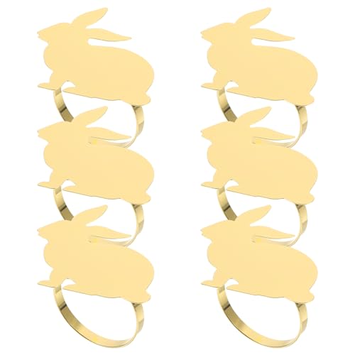 Cabilock 6st Kaninchen-serviettenringe Halter Hasenohren Häschen Serviettenringe Rentier-serviettenschnalle Ringgericht Frühling Serviettenringe Ringorganisator Sackleinen Golden Legierung Cabilock 6st Kaninchen-serviettenringe Halter Hasenohren Häschen Serviettenringe Rentier-serviettenschnalle Ringgericht Frühling Serviettenringe Ringorganisator Sackleinen Golden Legierung von Cabilock