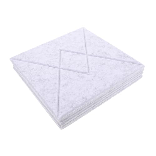 Cabilock 6stücke Schalldichte Wandfliesen Mit V-förmigem Design Polyester-akustikpaneele Für Büros Und Konferenzräume Abnehmbare Pinnwandfliesen Für Klassenzimmer Und Studios von Cabilock
