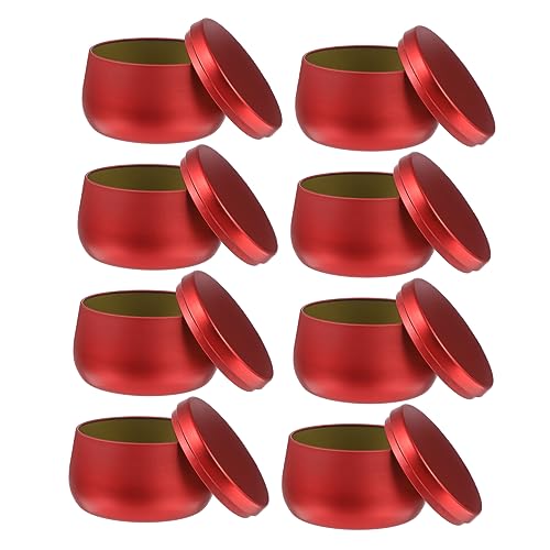 Cabilock 8 Stück Bauchige Kerzendosen Mit Deckel Teegläser Für Losen Tee Süßigkeitenkanister Bastelkerzendosen Lebensmittelbehälter Mit Deckel Blechdose Cabilock 8 Stück Bauchige Kerzendosen Mit Deckel Teegläser Für Losen Tee Süßigkeitenkanister Bastelkerzendosen Lebensmittelbehälter Mit Deckel Blechdose von Cabilock
