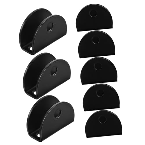 Cabilock 8 Stück Edelstahl Glasklemme Teiliges Halterung für Rahmenlose Spiegel und Glasplatten Schwere Halterung Halbrunde Floating Shelf Clamp für Bad und Wohnräume Cabilock 8 Stück Edelstahl Glasklemme Teiliges Halterung für Rahmenlose Spiegel und Glasplatten Schwere Halterung Halbrunde Floating Shelf Clamp für Bad und Wohnräume von Cabilock