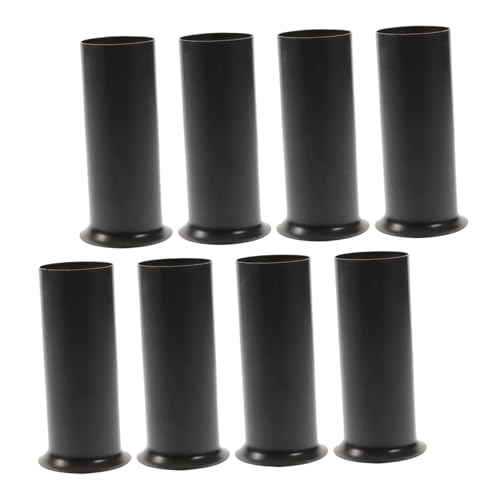 Cabilock 8 Stück Kronleuchter Flanschhülle Sockelabdeckungen Für Kandelaber Lampenfassungen Kandelaber-ärmel Kerzenröhre Kerzenabdeckungen Kerzenrohrhülsen Leichter Ärmel Metall Schwarz von Cabilock