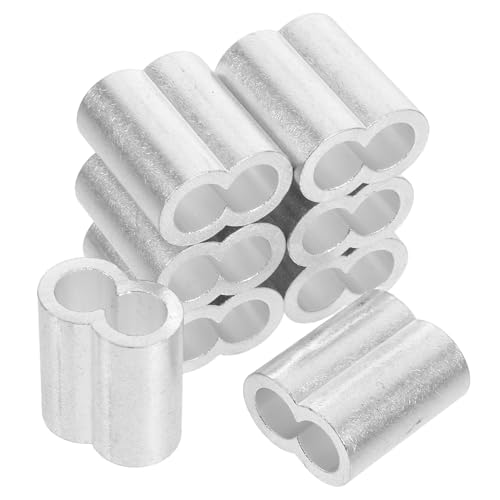 Cabilock 8 Stück Teiliges Aluminium Quetschhülsen für Drahtseil Robuste Crimp Hülsen mit Doppeltem Loch für Vielseitige Kabelverbindungen für Verschiedene Projekte und Anwendungen Cabilock 8 Stück Teiliges Aluminium Quetschhülsen für Drahtseil Robuste Crimp Hülsen mit Doppeltem Loch für Vielseitige Kabelverbindungen für Verschiedene Projekte und Anwendungen von Cabilock