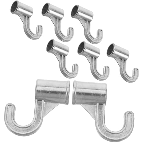 Cabilock 8 Stück Teiliges Heavy Duty Kleiderstangenhalter Innen Durchmesser Robuste Metall Garderobenhaken für Vielseitige Nutzung in Schlafzimmer Bad und Balkon Platzsparende von Cabilock