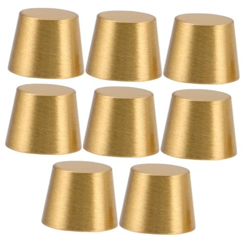 Cabilock 8 Stück Teiliges Messing Füße Höhe Stabile rutschfeste Holztablett Untersetzer Schmuckbox Möbelbeschläge für Serviertabletts Displayständer Küchenzubehör von Cabilock