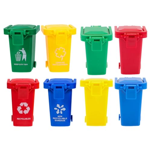 Cabilock 8 Stück Teiliges Mini Mülltonnen Klappdeckel und Kleiner Desktop Abfalleimer und Stifthalter aus Robustem Kunststoff Vielseitiger Schreibtisch Organizer für Büro und Schlafzimmer Cabilock 8 Stück Teiliges Mini Mülltonnen Klappdeckel und Kleiner Desktop Abfalleimer und Stifthalter aus Robustem Kunststoff Vielseitiger Schreibtisch Organizer für Büro und Schlafzimmer von Cabilock