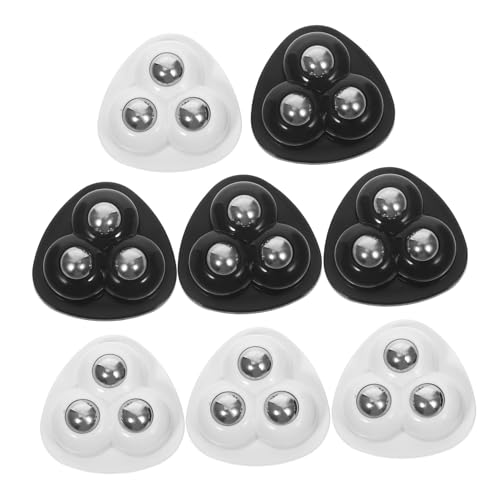 Cabilock 8 Stück Teiliges Selbstklebende Mini Möbelrollen mit Geräuschlosem Dreifach-kugel-design Robuste Lenkrollen für Aufbewahrungsboxen Nachttische und Kleine Möbel Einfache Montage von Cabilock