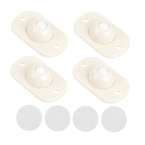 Cabilock 8 Stück Teiliges Selbstklebende Universalrollen für Aufbewahrungsboxen Geräuscharme Leicht Gleitende Kleberollen Einfache Montage Geeignet für Möbel Abfalleimer Küchen Wohnräume von Cabilock