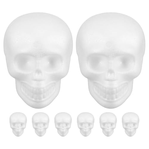Cabilock 8 Stück unbemalter aus Schaumstoff: Halloween- – Leere Skelettfigur aus weißem Schaumstoff zum Bemalen, Dekorieren, für Partys und Grusel-Requisiten Cabilock 8 Stück unbemalter aus Schaumstoff: Halloween- – Leere Skelettfigur aus weißem Schaumstoff zum Bemalen, Dekorieren, für Partys und Grusel-Requisiten von Cabilock