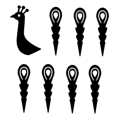 Cabilock 8-teiliges Kürbis-Dekorationsset aus Metall: Set zur Herstellung von Truthahnkürbissen – Truthahneinsätze aus Eisen für Thanksgiving-Tischdekoration im Herbst von Cabilock