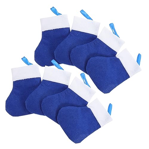 Cabilock 8st Weihnachts Strumpf Messer Und Tasche Weihnachtliche Tischdekoration Weihnachtsfeier Besteckhalter Weihnachtsbesteckhalter Besteckhalter Für Die Party Ornamente Blue Stoff von Cabilock