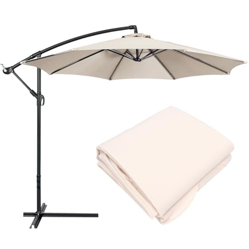 Bezug für aus Polyester 8 Kiele für Outdoor-Tische Baldachin Ersatzbezug für (Beige) von Cabilock