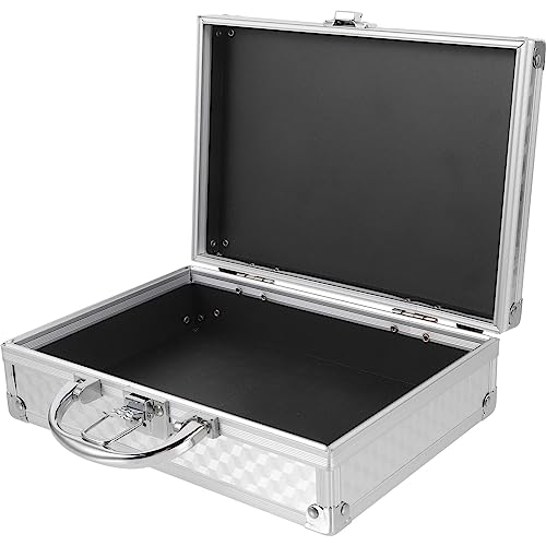 Cabilock Kasten Home Storage Box Medizin-schließfach Aluminiumzubehörbox Kosmetikfall Erste-Hilfe-Schrank Abschließbare Aktentasche Spardose Aluminiumlegierung Reisen Multifunktion Werkzeug von Cabilock