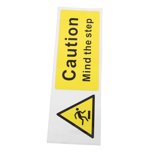 Cabilock Achtung Aufkleber für Selbstklebende Warnzeichen für Böden Hochsichtbar für und Außenbereiche von Cabilock