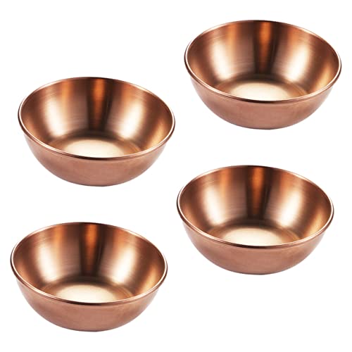 Cabilock Aetizers Cup 4 Stück Gewürzschale Aus Edelstahl Elegantes Fach Serviertablett Für Die Küche von Cabilock