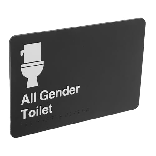 Cabilock All Gender Toilettenschild mit Braille Wasserdichtes Abs Badezimmertürschild für Barrierefreie Nutzung Hohe Sichtbarkeit Inklusive Blindenschrift Einfache Montage für Innen und Cabilock All Gender Toilettenschild mit Braille Wasserdichtes Abs Badezimmertürschild für Barrierefreie Nutzung Hohe Sichtbarkeit Inklusive Blindenschrift Einfache Montage für Innen und von Cabilock