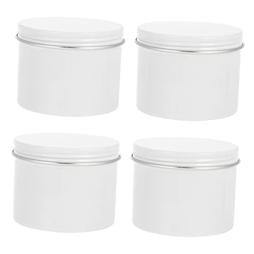 Cabilock 4Stücke Runde Aluminium Dosen mit Schraubverschluss Leere Aufbewahrungsbox für Tee Kerzen und Kleine Gegenstände für DIY und Reisen Metallbehälter Staubdicht und Leicht Cabilock 4Stücke Runde Aluminium Dosen mit Schraubverschluss Leere Aufbewahrungsbox für Tee Kerzen und Kleine Gegenstände für DIY und Reisen Metallbehälter Staubdicht und Leicht von Cabilock
