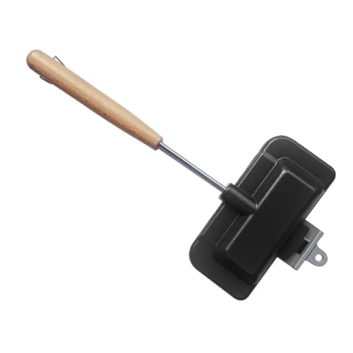 Cabilock Antihaft Sandwich Backform mit Ergonomischem Griff Vielseitige Sandwich und Toastbrot Pfanne für Frühstück Glatte Oberfläche Einfache Reinigung für Haushalt und Camping von Cabilock