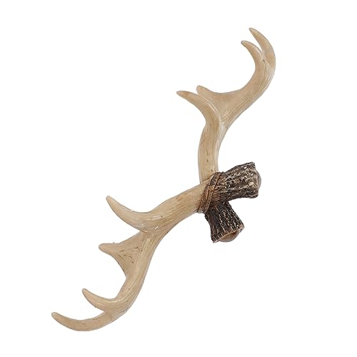 Cabilock Antler Wandhaken Retro Design Dekorativer Hirschgeweih Garderobenhaken Einfach zu Montierender Kleider und Schlüsselhalter Platzsparend für Schlafzimmer und Flur Natürlicher Cabilock Antler Wandhaken Retro Design Dekorativer Hirschgeweih Garderobenhaken Einfach zu Montierender Kleider und Schlüsselhalter Platzsparend für Schlafzimmer und Flur Natürlicher von Cabilock