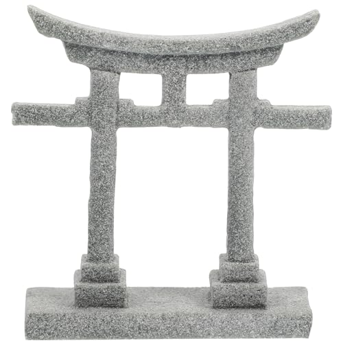 Cabilock Aquarium Ornament Japanisches Torii Tor Deko Landschaft Deko Miniatur Aquarienhaus Statue für Aquarium Zubehör Fisch Tank Mikro Landschaft Dekoration von Cabilock