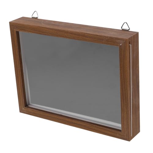 Cabilock Aufbewahrungsbox Für Medaillen Abzeichen-display Anstecknadel-vitrine Aus Holz Durchsichtiges Fenster Samtfutter Organizer Für Schreibtisch Oder Wand von Cabilock