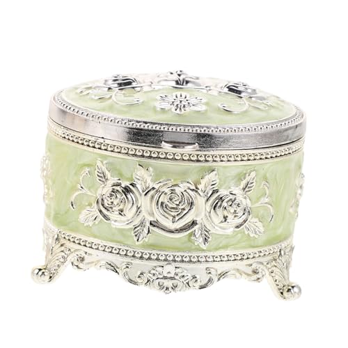 Cabilock Aufbewahrungsbox für Schmuck Ohrringbehälter Dekorative Waschtischkisten Vitrine für Ohrringe Vintage -Schmuckkoffer Juwelierorganisator Halskettenhalterfall Zinklegierung Hellgrün Cabilock Aufbewahrungsbox für Schmuck Ohrringbehälter Dekorative Waschtischkisten Vitrine für Ohrringe Vintage -Schmuckkoffer Juwelierorganisator Halskettenhalterfall Zinklegierung Hellgrün von Cabilock
