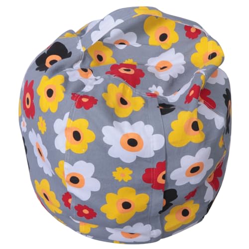 Cabilock Aufbewahrungssack für Sonnenblumenmuster Zipper Sitzsack Bezug aus Canvas für Jungen Raumoptimierung für Gemütliche von Cabilock