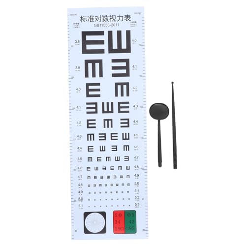 Cabilock Augenuntersuchungs Teilig Sehschärfetest Tafel Myopie Wandchart für Erwachsene Hausgebrauch Vielseitiges Sehtest Werkzeug für Kliniken Optiker und von Cabilock