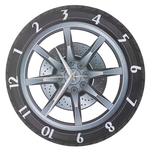 Cabilock Auto Rad Uhr 3D Ruhige Bewegung Reifen Felge Design Moderne Wohnzimmer Cabilock Auto Rad Uhr 3D Ruhige Bewegung Reifen Felge Design Moderne Wohnzimmer von Cabilock