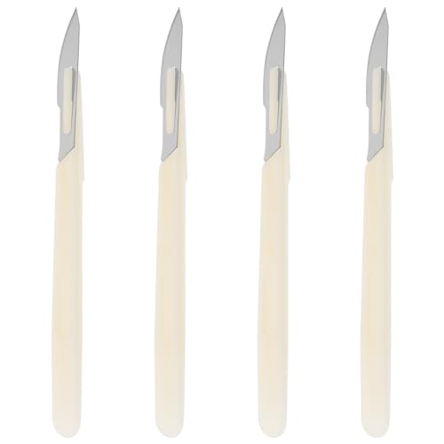Cabilock Bäckermesser Brot Lahm Teig Rasiermesser Baguettemesser Brotmesser Teigmesser Ritzmesser Brot Bäcker Cutter für DIY Brotteig Muster Laibkuchen Toast 4 Stück von Cabilock