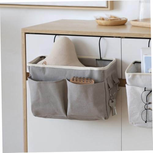 Cabilock Bed Organizer zum Einhängen mit Doppelten Fronttaschen und Seitennetz Großer Kapazität Tragbarer Bettaufbewahrungskorb für Wohnheim Schlafzimmer Büro Geeignet als für Familie von Cabilock