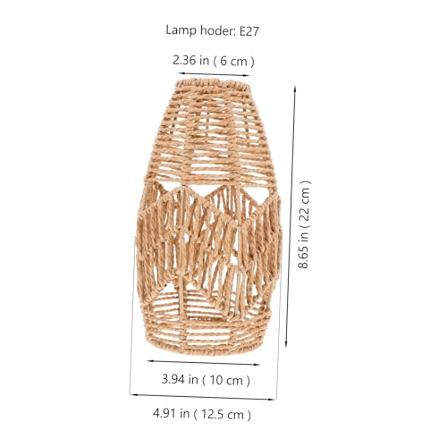 Cabilock Boho Pendelleuchte Handgewebter Lampenschirm aus Natürlichem Papierseil Runder Rattan lampenüberzug für Wohnzimmer Schlafzimmer Esszimmer Weiches Warmes Licht Cabilock Boho Pendelleuchte Handgewebter Lampenschirm aus Natürlichem Papierseil Runder Rattan lampenüberzug für Wohnzimmer Schlafzimmer Esszimmer Weiches Warmes Licht von Cabilock