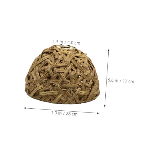 Cabilock Boho Pendelleuchte Imitiert Rattan Handgewebter Lampenschirm Dekorativer Ersatz für Hängende Leuchten für Wohnzimmer Hotel und Restaurant Fassung Øcm Cabilock Boho Pendelleuchte Imitiert Rattan Handgewebter Lampenschirm Dekorativer Ersatz für Hängende Leuchten für Wohnzimmer Hotel und Restaurant Fassung Øcm von Cabilock