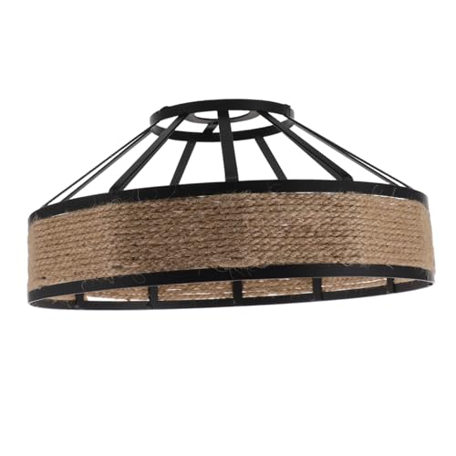Cabilock Boho Pendelleuchte aus mit Jute Seil Lampenschirm Vintage Industrial Stil für Esszimmer Durchmesser Fassung Rustikale für Cabilock Boho Pendelleuchte aus mit Jute Seil Lampenschirm Vintage Industrial Stil für Esszimmer Durchmesser Fassung Rustikale für von Cabilock