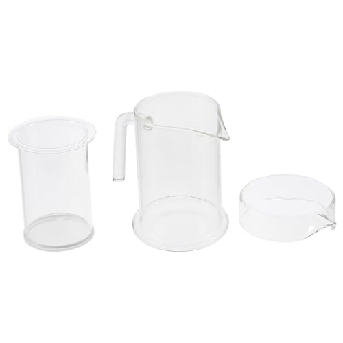 Cabilock Glas Teekanne Mit Filter Transparente Teekanne Aus Klarem Glas Für Büro Und Zuhause Tee Wasserkocher von Cabilock